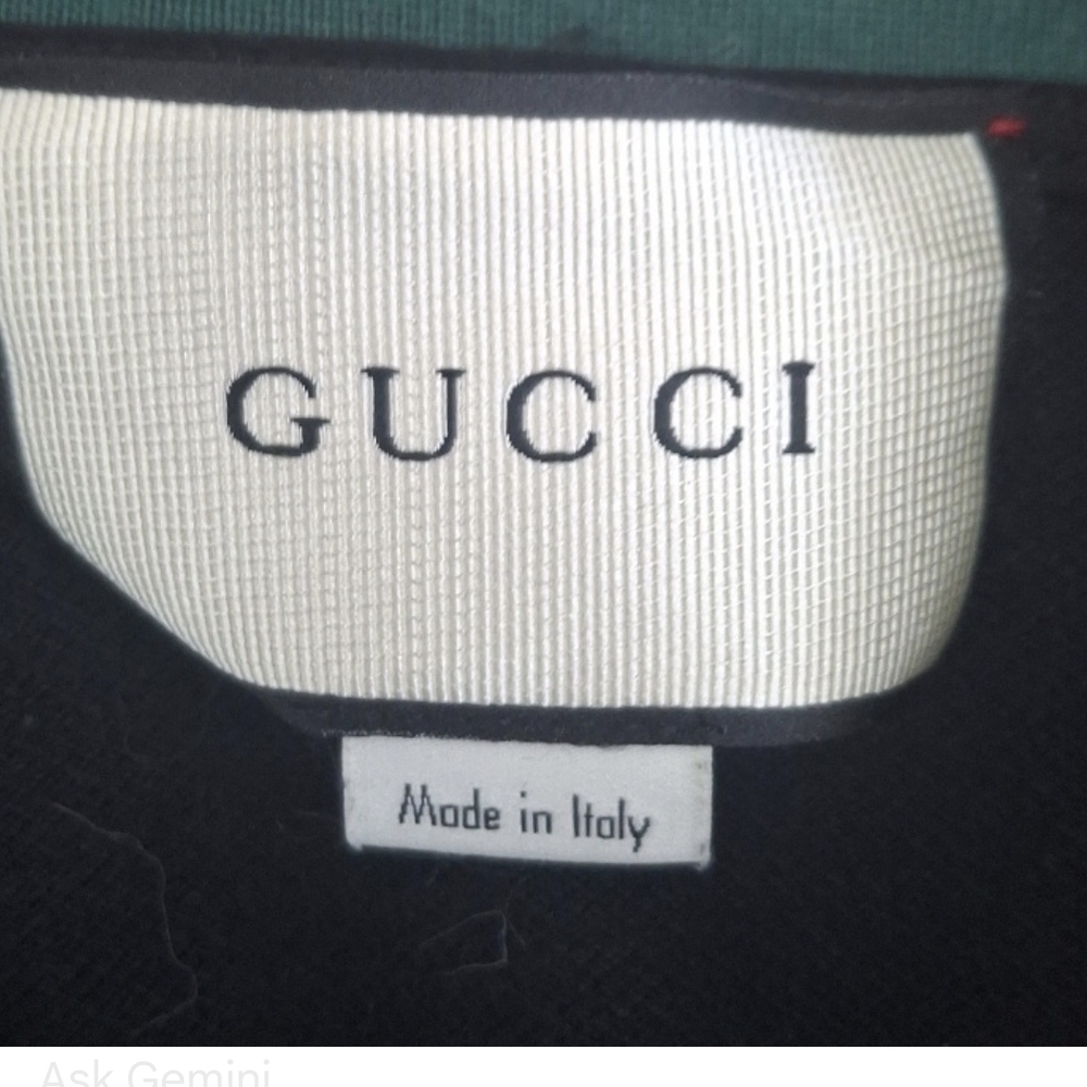 Gucci Cotton Piquet Polo (Black)